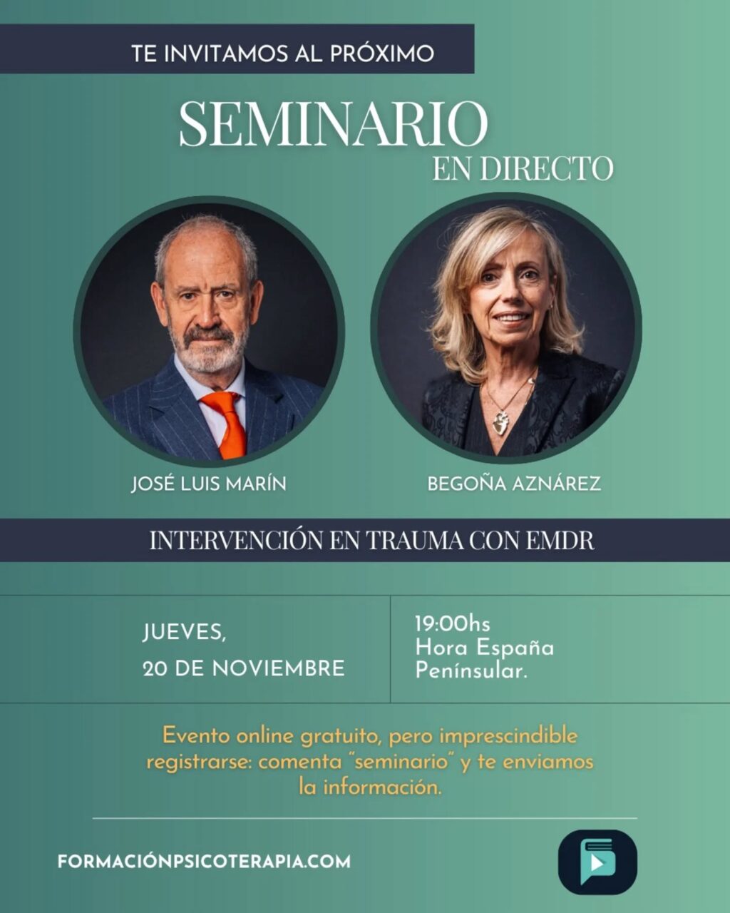 Instagram post from formacionpsicoterapia. This post is in position 2.